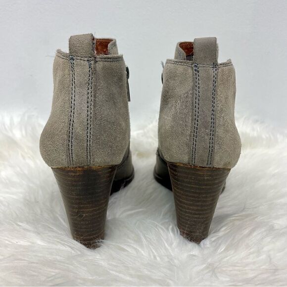 Lucky Brand | suede wedge ankle booties 6M tan. - Picture 4 of 9